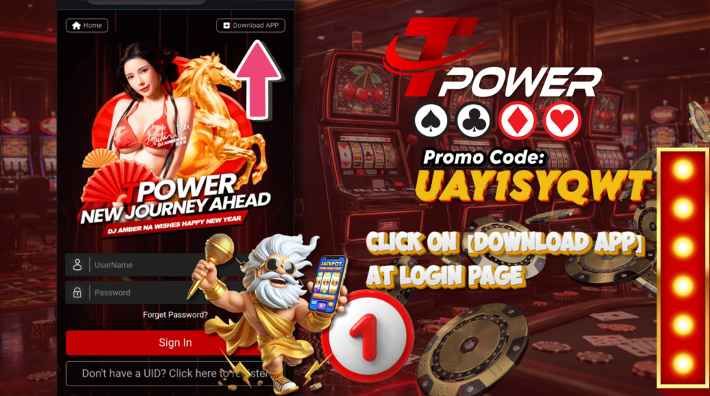 TPOWER Official Online Gaming Service One Web For All - Download App Step 1